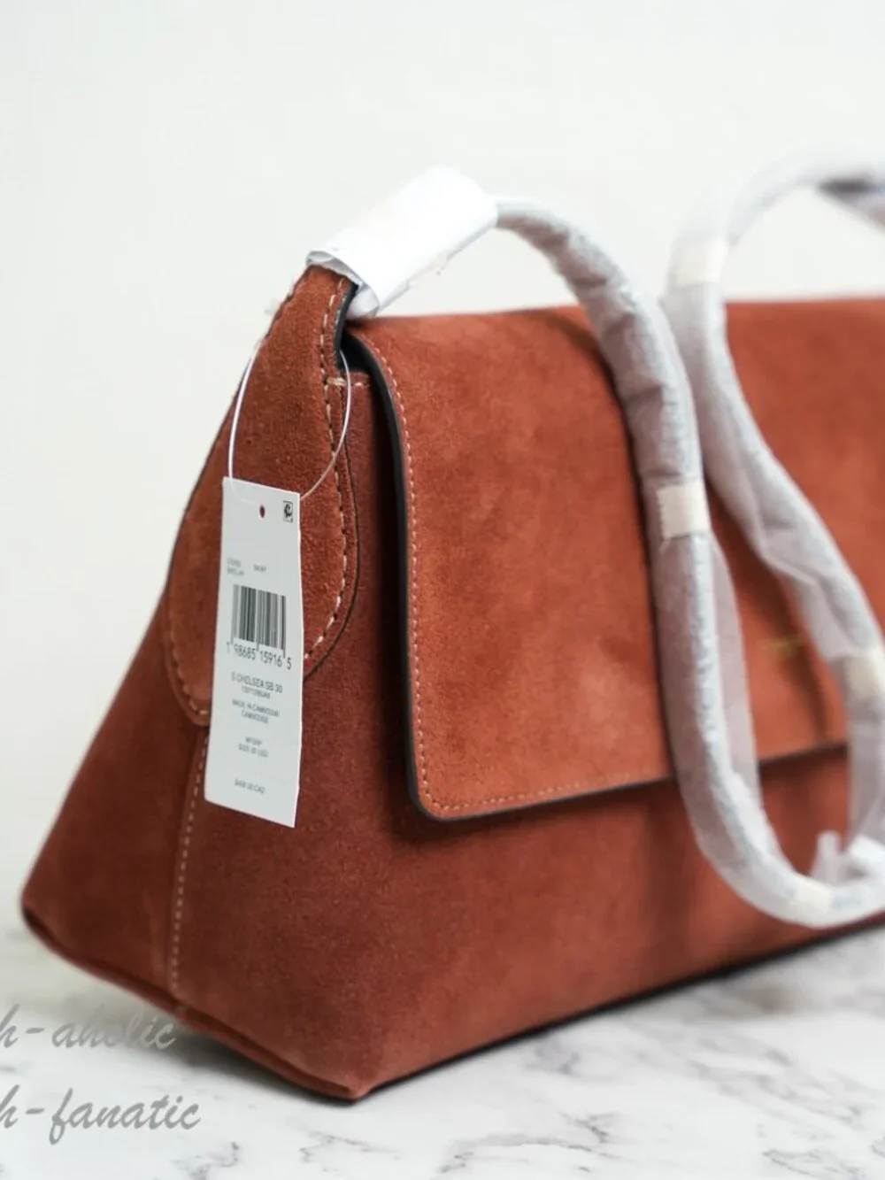 COACH CEB52 Chelsea Shoulder Bag 30 in Suede B4/Clay NWT
